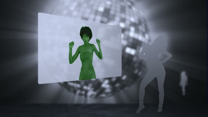 四个女人跳舞的动画视频