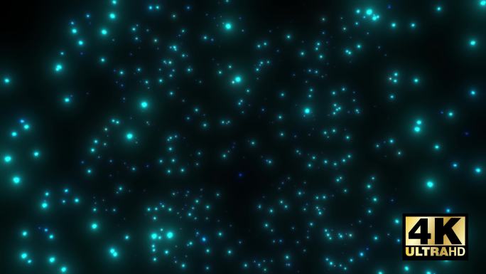 4K蓝色发光粒子爆炸透明通道素材