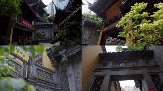 重庆罗汉寺709原色空镜头