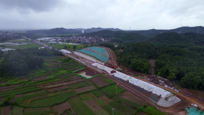 昌景黄高铁建设施工路堑路堤施工