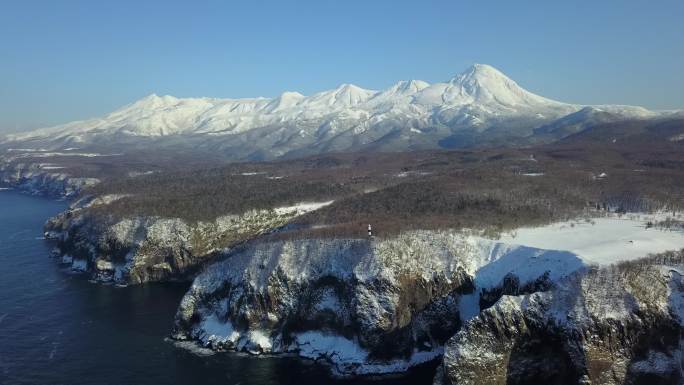 原创 日本北海道知床雪原雪山自然风光航拍