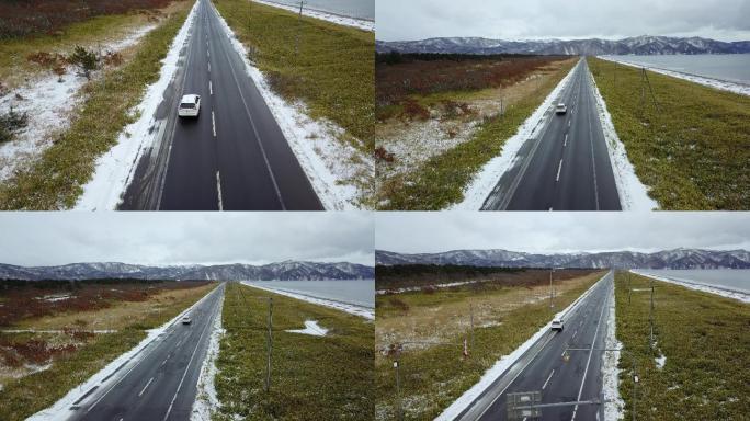 原创 日本北海道沿海公路自驾游风光航拍