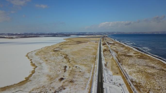 原创 日本北海道知床网走海岸线公路航拍