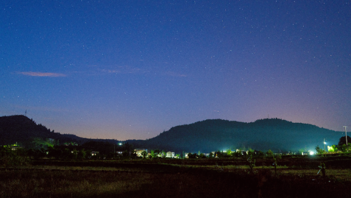 乡村从白天到夜晚丨4K丨延时摄影