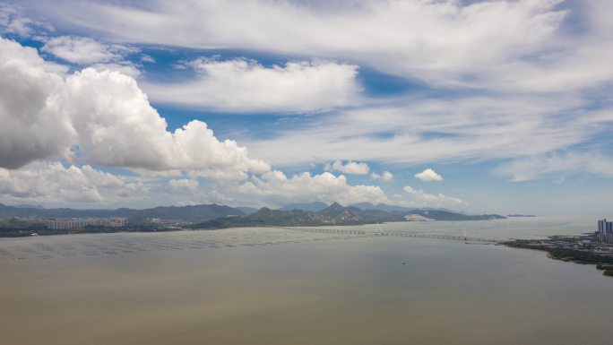 深圳湾大桥远景延时摄影