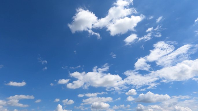 5k天空蓝天白云晴空空境云翻滚积云