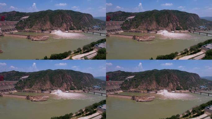 4k原创大型水利枢纽工程万里黄河第一坝A