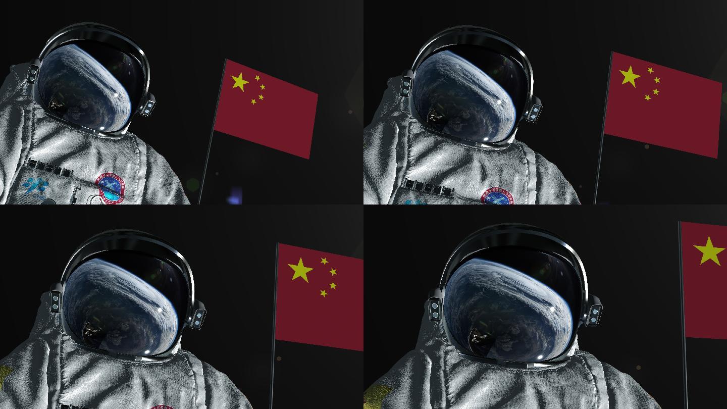 中国航天员在太空中