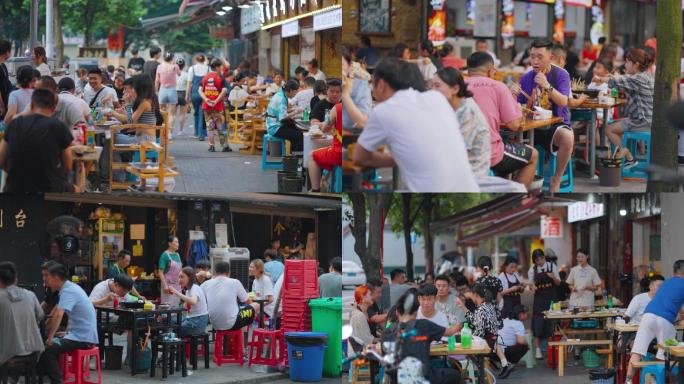 老街市井、美食街烟火气