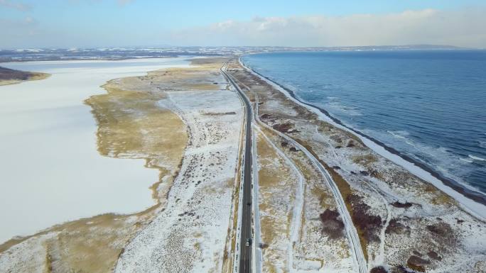 原创 日本北海道知床网走海岸线公路航拍