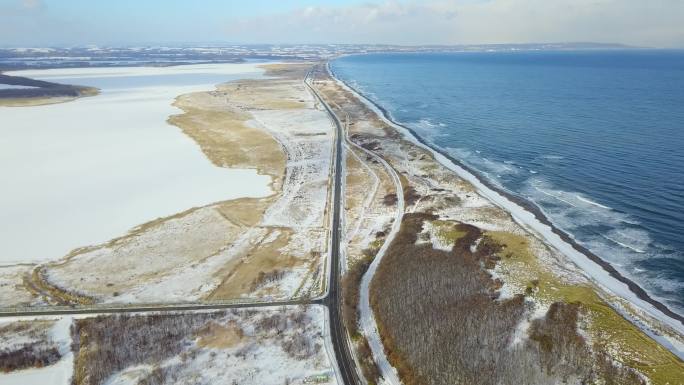 原创 日本北海道知床网走海岸线公路航拍