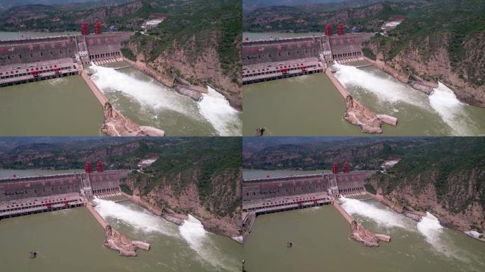 4k原创大型水利枢纽工程万里黄河第一坝A