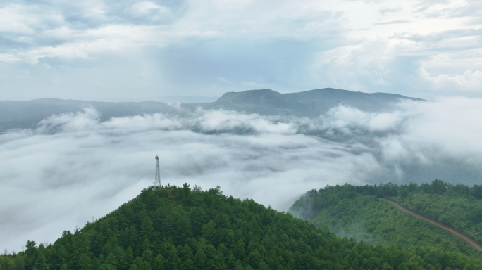 【5K】昆明北市区锅盖山，凤岭山航拍