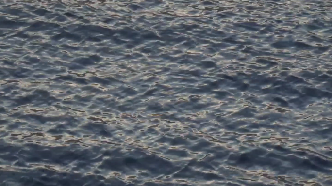实拍海面海波纹视频素材