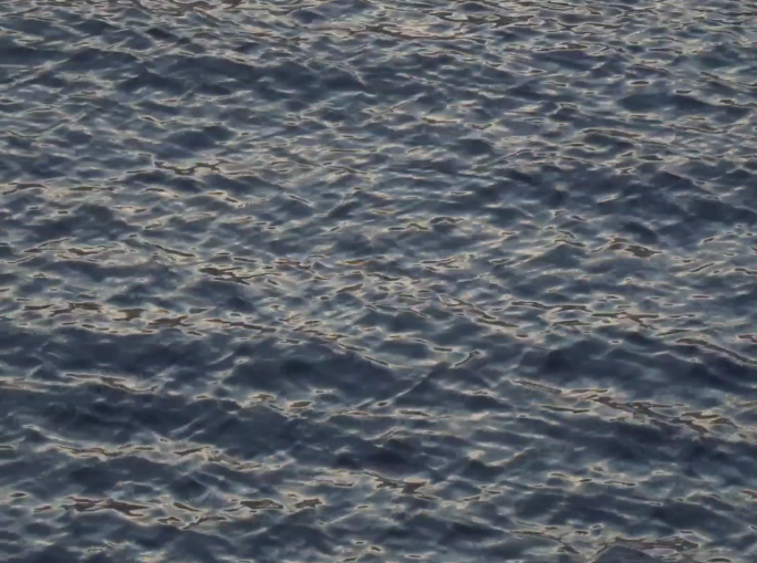 实拍海面海波纹视频素材