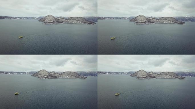 原创 日本北海道洞爷湖温泉镇风光航拍