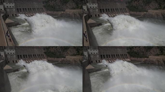 4k原创大型水利枢纽工程万里黄河第一坝A