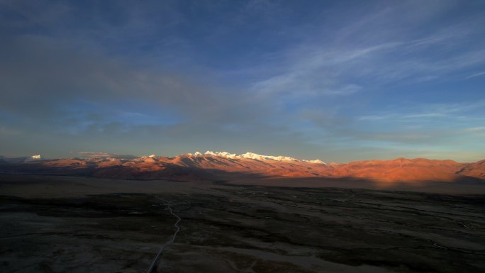 西藏4K航拍 喜马拉雅山脉  清晨