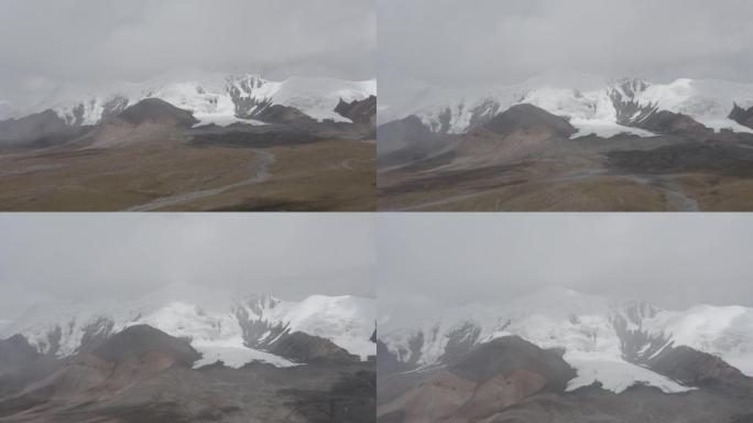青海果洛神山阿尼玛卿雪山航拍4K风景空镜