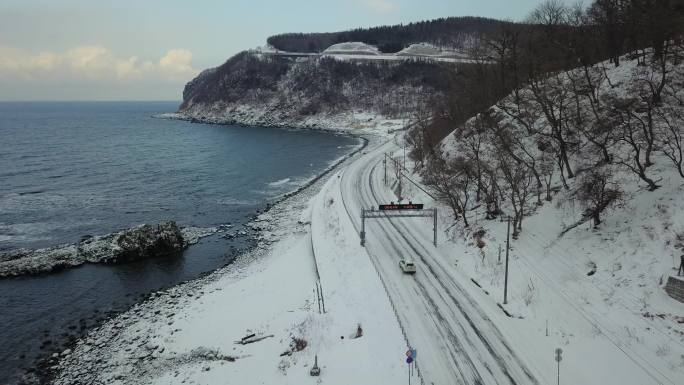 原创 日本北海道知床半岛海岸线公路风光