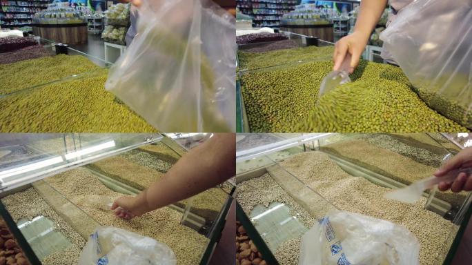 超市购买绿豆大麦米4K
