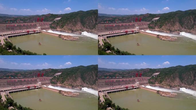 4k原创大型水利枢纽工程万里黄河第一坝A