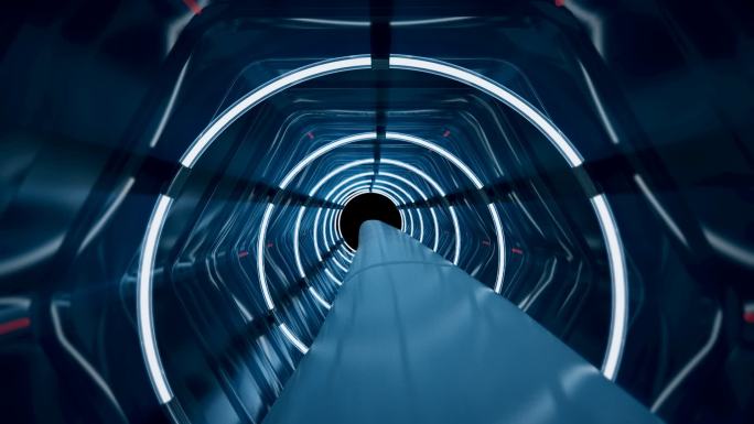 多维立体交通科技地铁隧道穿梭 带通道