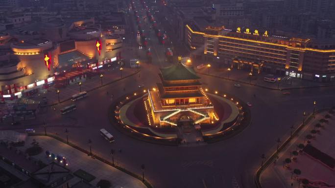 西安城市航拍空镜
