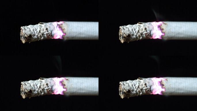 香烟在燃烧特写香烟在燃烧特写