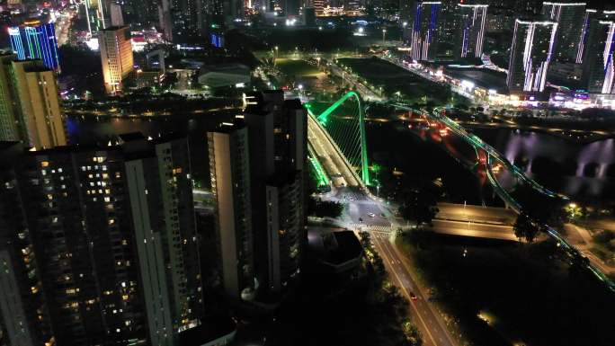 南沙 蕉门公园 夜景