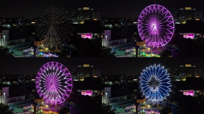 东莞虎门公园摩天轮夜景