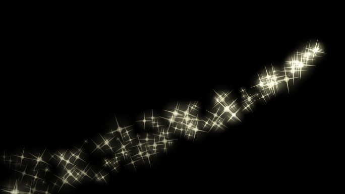 璀璨星光粒子素材光效-透明通道3