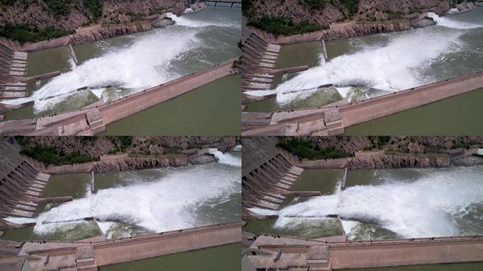 4k原创大型水利枢纽工程万里黄河第一坝A
