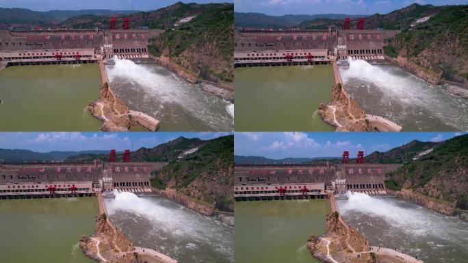 4k原创大型水利枢纽工程万里黄河第一坝A