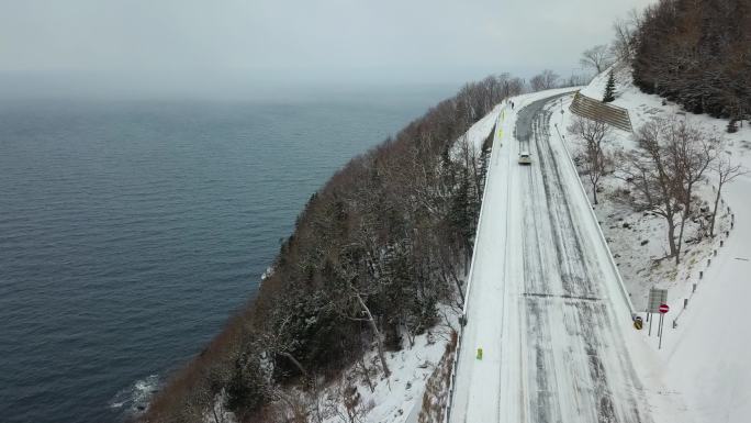 原创 日本北海道知床半岛海岸线公路风光