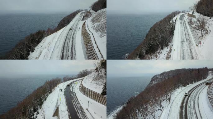 原创 日本北海道知床半岛海岸线公路风光