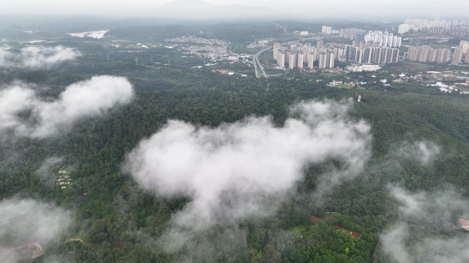 【5K】昆明北市区锅盖山，凤岭山航拍