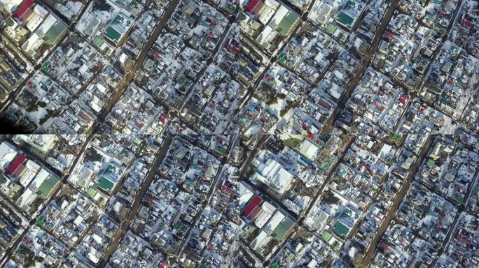 原创 日本北海道函馆城市街道风光航拍鸟瞰