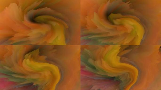 4K抽象艺术流体旋涡创意投影背景短片