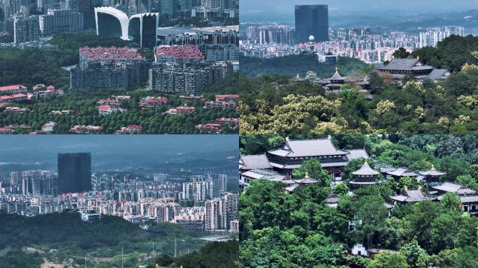 4K航拍青秀山景区风光