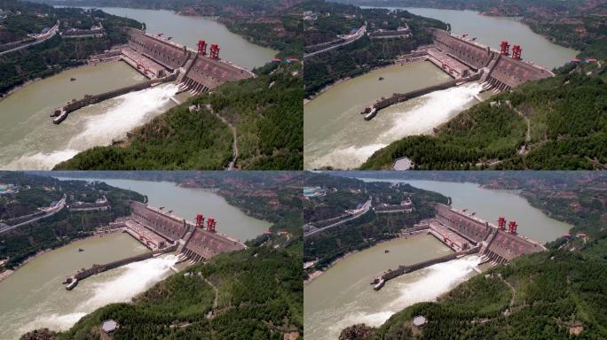 4k原创大型水利枢纽工程万里黄河第一坝A