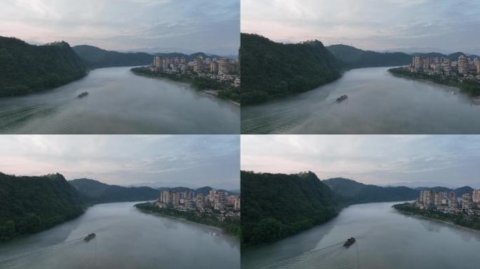 建德 杭州 新安江 建筑 城区 街道蓝天