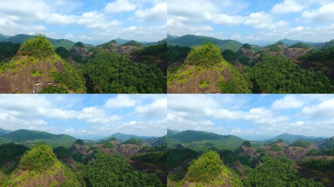 山峦 秀色山峰 绿色 山 山群  峻岭