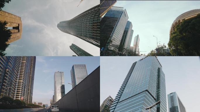 杭州车拍城市楼宇建筑