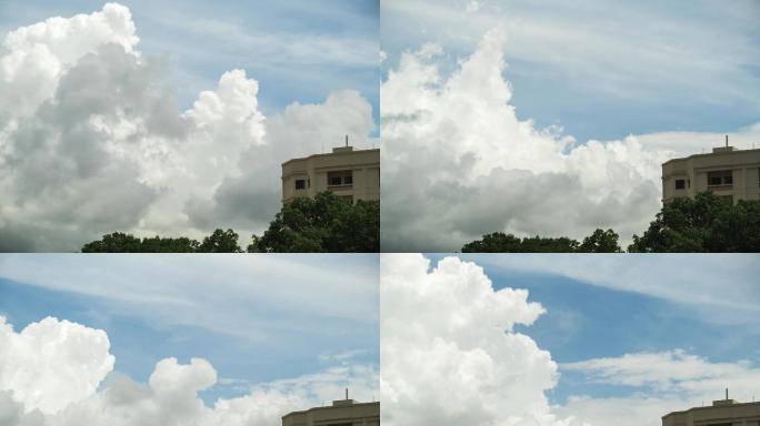 4K蓝天白云、云朵延时摄影视频素材