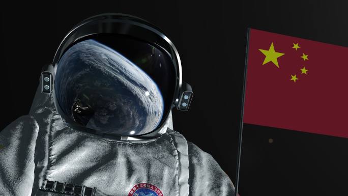 中国航天员遨游太空