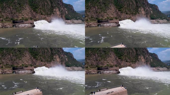 4k原创大型水利枢纽工程万里黄河第一坝A