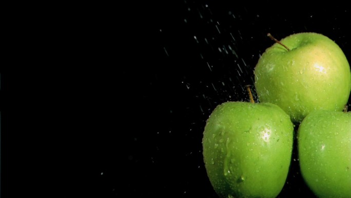 绿苹果特写养生膳食健康运动健身食补食疗营