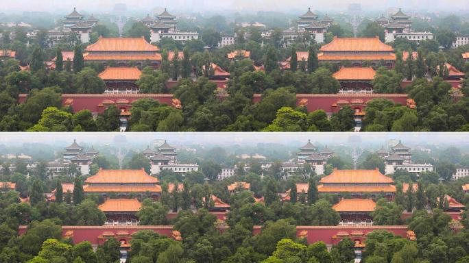 北京中轴线景山公园延时摄影