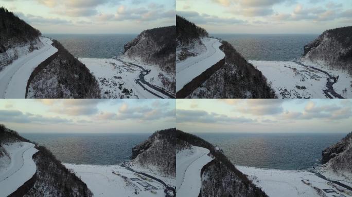 原创 日本北海道知床半岛海岸线公路风光